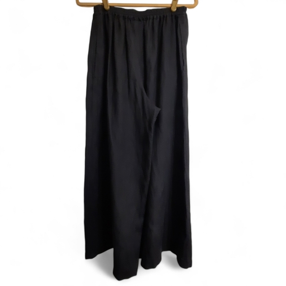 ESKANDAR Samurai Pants Linen Japanese Wide Leg Pants Pockets Palazzo Culotte M - Picture 6 of 9